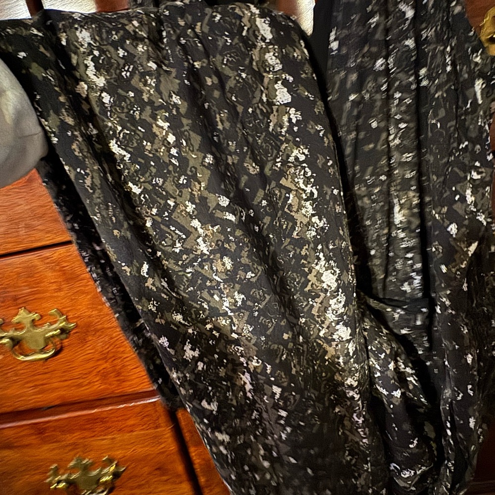 Elegant Black Floral Women's Pants